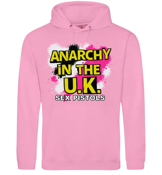 Жіноча толстовка (худі) Anarchy in the UK Рожевий фото