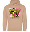 Женская толстовка (худи) Anarchy in the UK Песочный Женская толстовка (худи) Anarchy in the UK Песочный фото