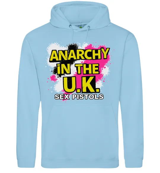 Жіноча толстовка (худі) Anarchy in the UK Блакитний фото