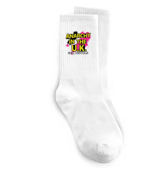 Носки Anarchy in the UK Белый фото