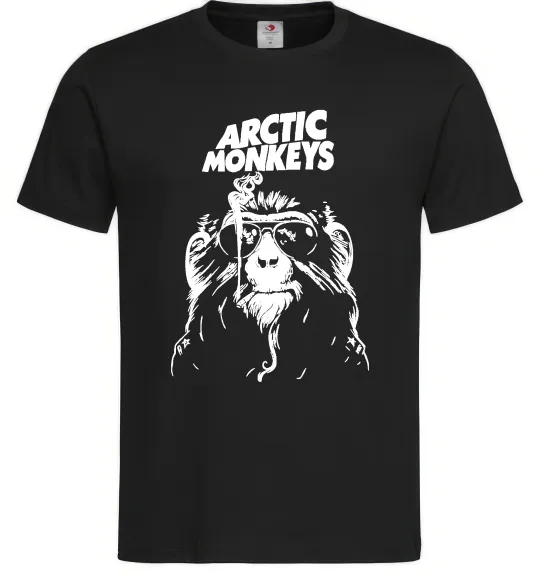 Мужская футболка Arctic Monkeys smoking Черный фото
