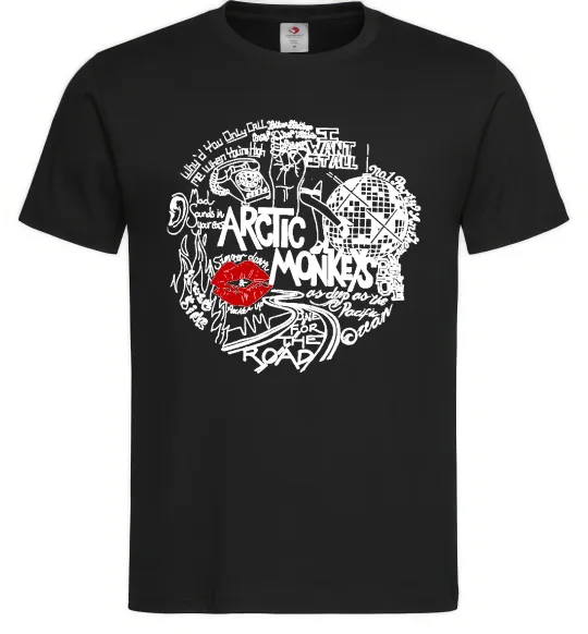 Мужская футболка Arctic Monkeys songs Черный фото