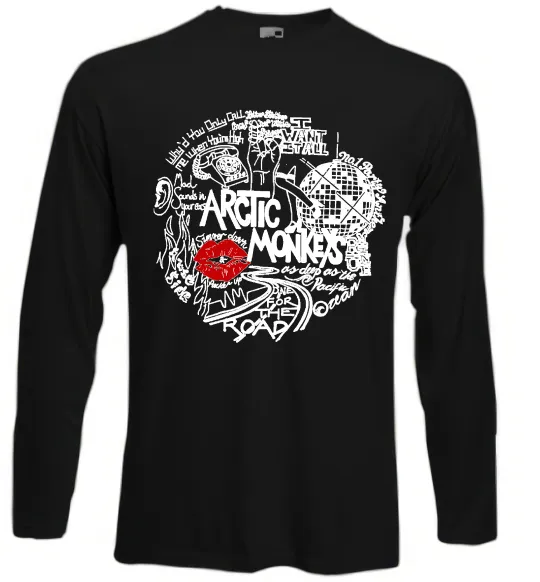 Лонгслив Arctic Monkeys songs Черный фото