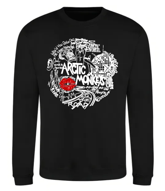 Свитшот Arctic Monkeys songs Черный фото