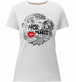 Женская премиум футболка Arctic Monkeys songs Женская премиум футболка Arctic Monkeys songs