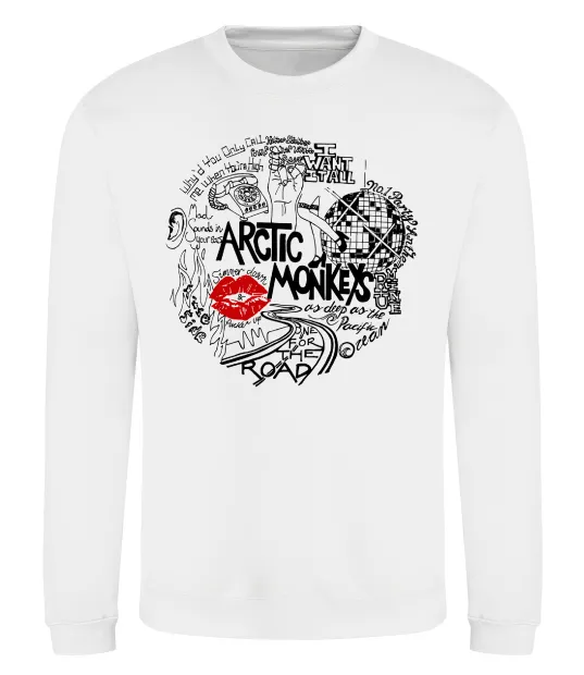 Свитшот Arctic Monkeys songs Белый фото
