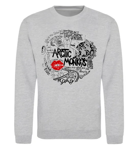 Світшот Arctic Monkeys songs Сірий меланж фото