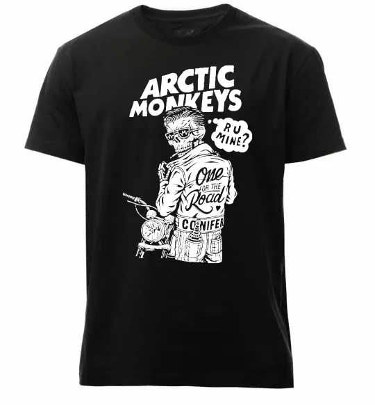 Мужская премиум футболка Arctic Monkeys R U Mine? Черный фото