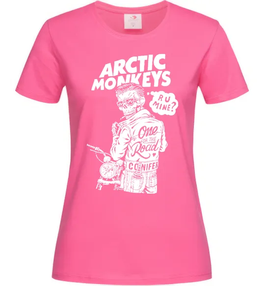 Жіноча футболка Arctic Monkeys R U Mine? Яскраво-рожевий фото