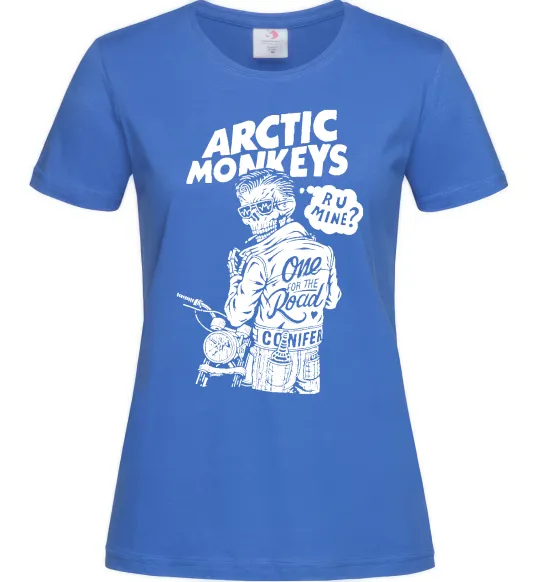 Жіноча футболка Arctic Monkeys R U Mine? Яскраво-синій фото