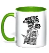 Чашка з кольоровою ручкою Arctic Monkeys R U Mine? Зелений фото