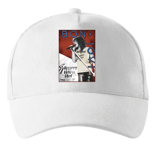 Кепка Bon Jovi 1986 Белый фото