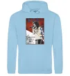 Мужская толстовка (худи) Bon Jovi 1986 Голубой фото