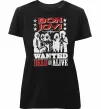 Женская премиум футболка Bon Jovi Wanted dead or alive Черный фото