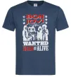 Мужская футболка Bon Jovi Wanted dead or alive Темно-синий Мужская футболка Bon Jovi Wanted dead or alive Темно-синий фото