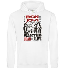 Женская толстовка (худи) Bon Jovi Wanted dead or alive