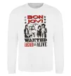 Свитшот Bon Jovi Wanted dead or alive Белый фото