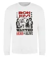 Свитшот Bon Jovi Wanted dead or alive Белый фото