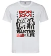 Мужская футболка Bon Jovi Wanted dead or alive Белый Мужская футболка Bon Jovi Wanted dead or alive Белый фото