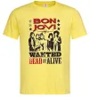 Мужская футболка Bon Jovi Wanted dead or alive Лимонный Мужская футболка Bon Jovi Wanted dead or alive Лимонный фото