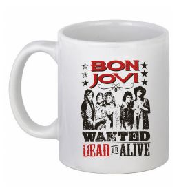 Чашка керамическая Bon Jovi Wanted dead or alive