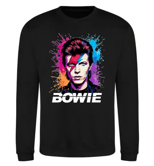 Світшот Bowie art Чорний фото