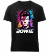 Мужская премиум футболка Bowie art Черный фото