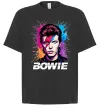 Футболка Оверсайз Bowie art Чорний фото