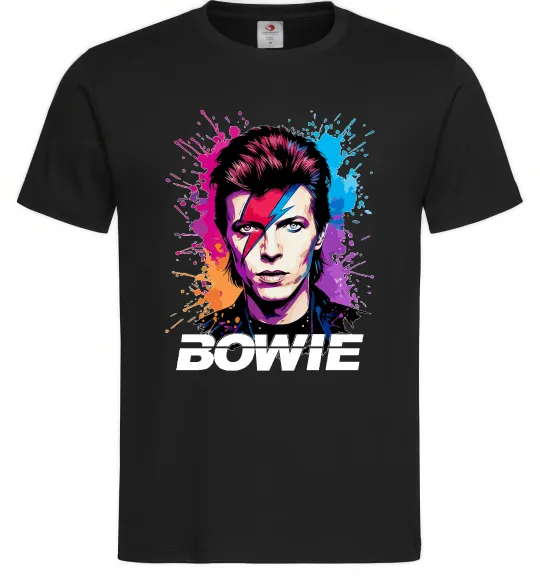 Мужская футболка Bowie art Черный фото