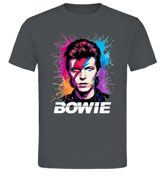 Мужская футболка Bowie art Графит фото