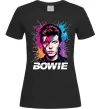 Жіноча футболка Bowie art Чорний фото