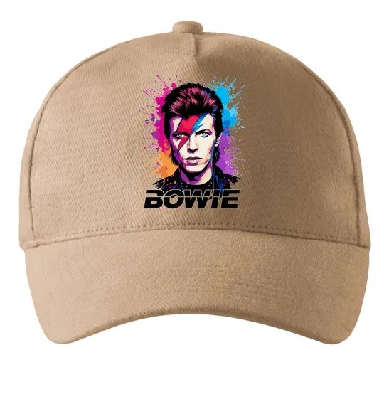 Кепка Bowie art Песочный фото