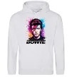 Жіноча толстовка (худі) Bowie art Сірий меланж фото