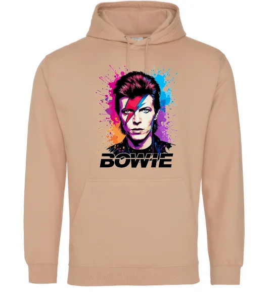 Жіноча толстовка (худі) Bowie art Пісочний фото