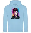Женская толстовка (худи) Bowie art Голубой фото