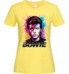 Жіноча футболка Bowie art Лимонний фото