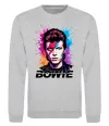 Світшот Bowie art Сірий меланж фото