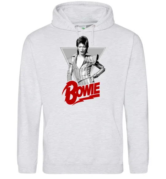 Жіноча толстовка (худі) David Bowie Сірий меланж фото