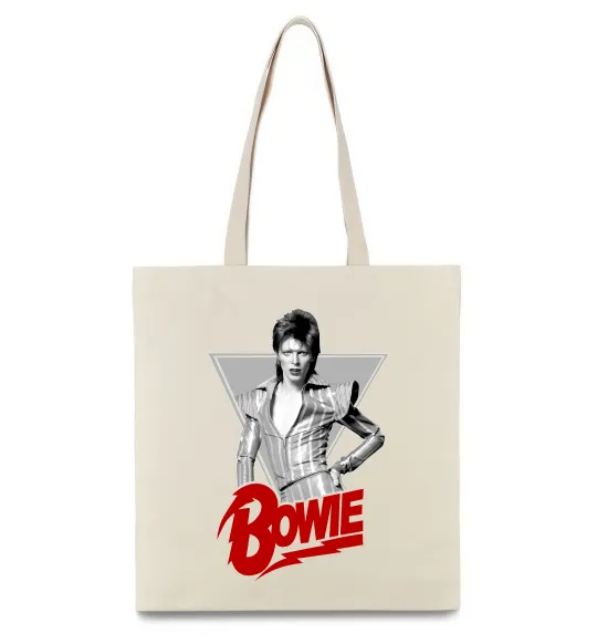 Еко-сумка David Bowie Бежевий фото