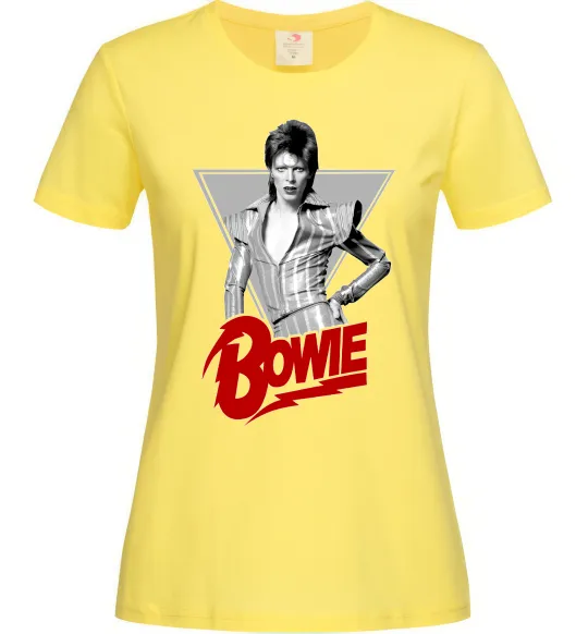 Жіноча футболка David Bowie Лимонний фото