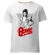 Мужская премиум футболка David Bowie Белый Мужская премиум футболка David Bowie Белый фото