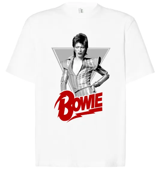 Футболка Оверсайз David Bowie Білий фото
