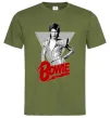 Мужская футболка David Bowie Оливковый Мужская футболка David Bowie Оливковый фото