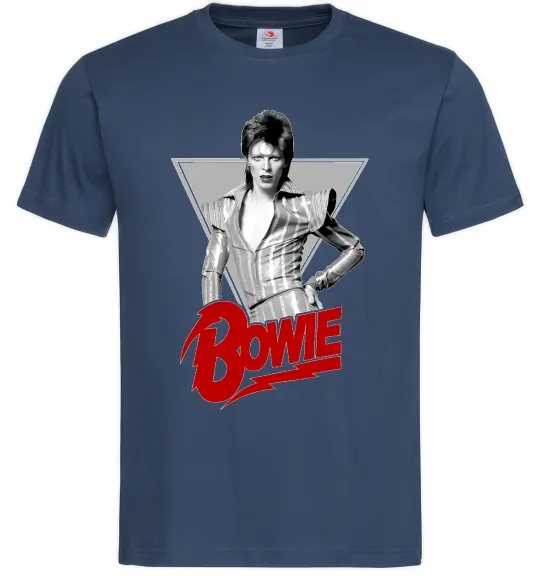 Мужская футболка David Bowie Темно-синий фото