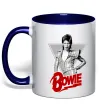 Чашка з кольоровою ручкою David Bowie Глибокий темно-синій Чашка з кольоровою ручкою David Bowie Глибокий темно-синій фото