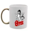 Чашка з кольоровою ручкою David Bowie Золото Чашка з кольоровою ручкою David Bowie Золото фото