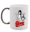 Чашка з кольоровою ручкою David Bowie Срібло Чашка з кольоровою ручкою David Bowie Срібло фото