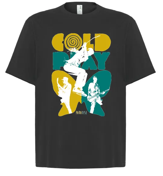 Футболка Оверсайз Coldplay Paradise Чорний фото