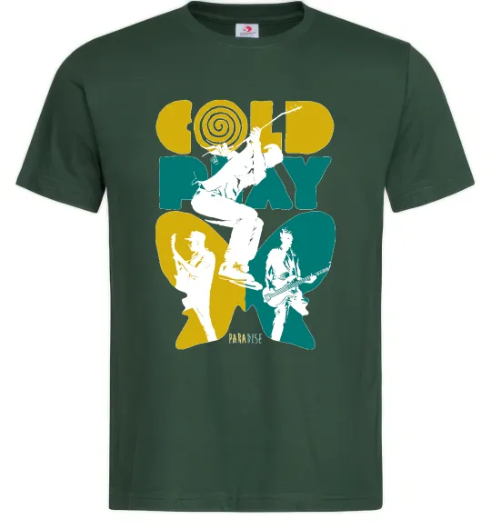 Чоловіча футболка Coldplay Paradise Темно-зелений фото