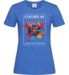 Жіноча футболка Coldplay Head full of dreams Яскраво-синій фото